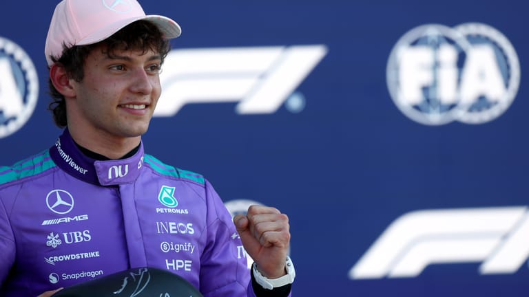 Kimi Antonelli took pole position in Miami 2026