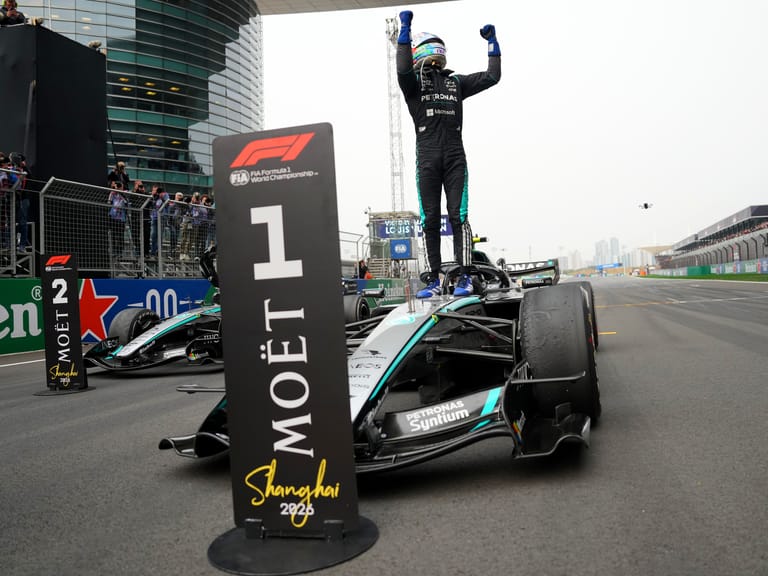 Kimi Antonelli - China - Celebrating his first victory in F1